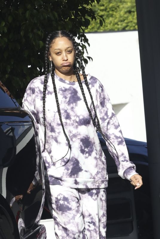 TIA MOWRY at a Gas Station in Los Angeles 11/15/2024