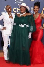 TREA SWINDLE and DANICA and DEVYNN HART at 58th Annual CMA Awards at Bridgestone Arena in Nashville 11/20/2024