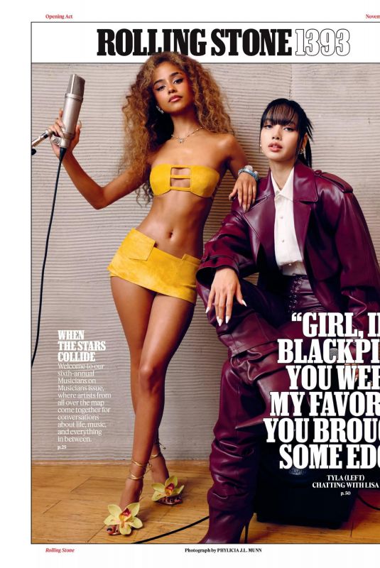 TYLA and LISA in Rolling Stone Magazine, November 2024