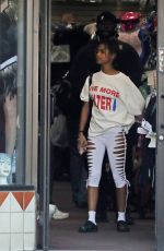 TYLA Shopping at a Halloween Store in Hollywood 10/30/2024