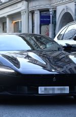 VICTORIA BECKHAM Takes Her Ferrari on Dover Street in London 11/15/2024