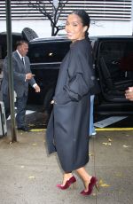YARA SHAHIDI Arrives at Drew Barrymore Show in New York 11/21/2024