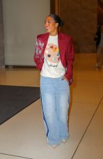 YARA SHAHIDI Arrives at SiriusXM Radio in New York 11/20/2024