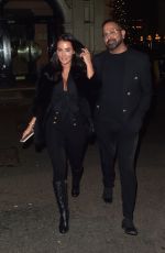 YAZMIN OUKHELLOU Night Out with Dr Raj Acquilla at Gaia in London 11/08/2024