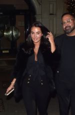 YAZMIN OUKHELLOU Night Out with Dr Raj Acquilla at Gaia in London 11/08/2024