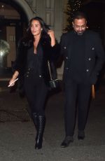 YAZMIN OUKHELLOU Night Out with Dr Raj Acquilla at Gaia in London 11/08/2024