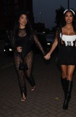 ZAHIDA ALLEN Arrives at Nuage Halloween Party in Manchester 11/03/2024