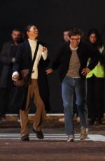 ZENDAYA and Robert Pattinson Filming a Scene in Boston 11/07/2024