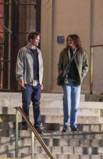 ZENDAYA and Robert Pattinson on the Set of The Drama at Massachusetts Gallery 11/18/2024