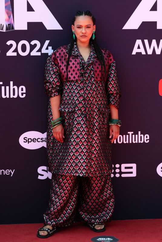 ZINDZI OKENYO at 2024 ARIA Awards at Hordern Pavilion in Sydney 11/20/2024