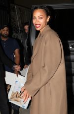 ZOE SALDANA Arrives at Emilia Perez Screening at Vista Theater in Los Angeles 11/12/2024
