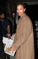 ZOE SALDANA Arrives at Emilia Perez Screening at Vista Theater in Los Angeles 11/12/2024