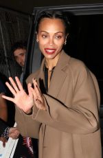 ZOE SALDANA Arrives at Emilia Perez Screening at Vista Theater in Los Angeles 11/12/2024