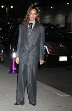 ZOE SALDANA Arrives at Late Show with Steven Colbert in New York 11/13/2024