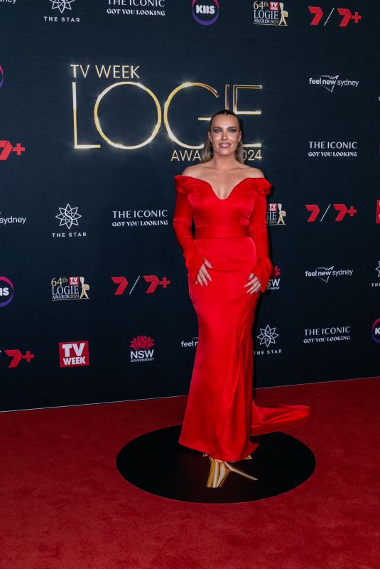 ABBEY HOLMES at 64th TV WEEK Logie Awards at The Star in Sydney 08/18/2024