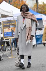 ADUT AKECH Out at Studio City Farmers Market 12/22/2024