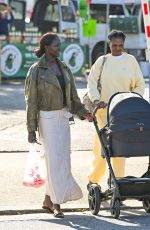 ADUT AKECH Out Shopping at Studio City Farmer