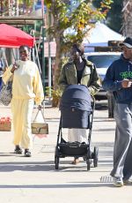 ADUT AKECH Out Shopping at Studio City Farmer