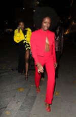 AJ ODUDU Arrives at Vas J Morgan British Fashion Awards Afterparty in London 12/02/2024
