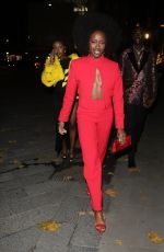 AJ ODUDU Arrives at Vas J Morgan British Fashion Awards Afterparty in London 12/02/2024