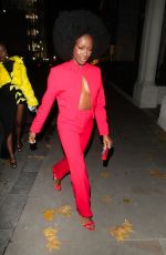 AJ ODUDU Arrives at Vas J Morgan British Fashion Awards Afterparty in London 12/02/2024