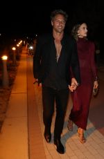 ALESSANDRA AMBROSIO Enjoying a Night Walk Along Boardwalk in Miami Beach 12/05/2024