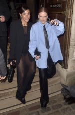 ALEX SCOTT and JESS GLYNNE Arrives at Katy Perry Gig at Central Hall Westminster in London 12/11/2024