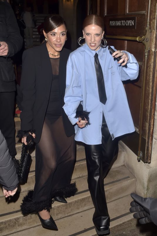 ALEX SCOTT and JESS GLYNNE Arrives at Katy Perry Gig at Central Hall Westminster in London 12/11/2024