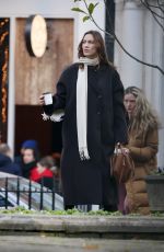 ALEXA CHUNG Out for Coffee in Golden Square in Soho 12/16/2024