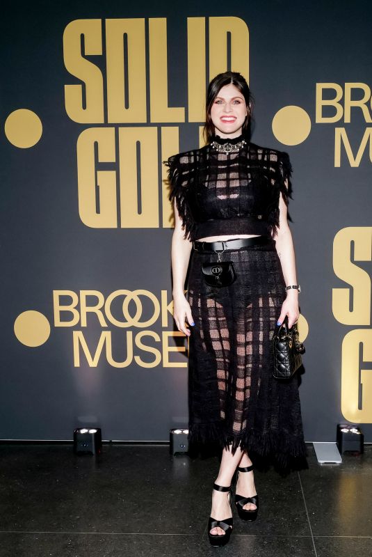 ALEXANDRA DADDARIO at Solid Gold Exhibition Opening at Brooklyn Museum in New York 11/14/2024