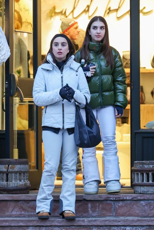 ALEXIA and PORTIA UMANSKY Out Shopping in Aspen 12/23/2024