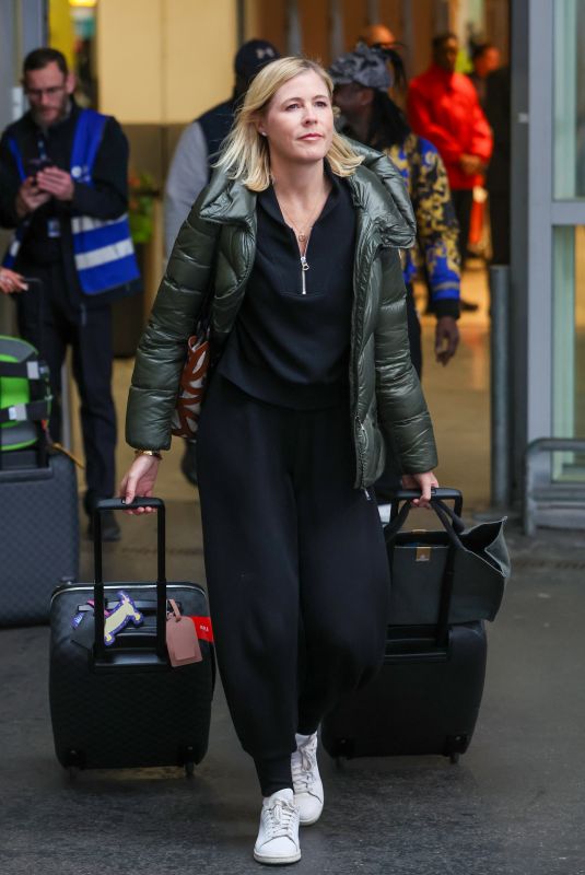 ALI ASTALL Arrives at Heathrow Airport in London 12/11/2024