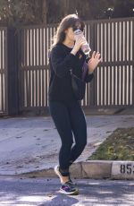 ALISON BRIE Leaves Private Gym in Los Angeles 12/17/2024