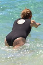 ALLISON LANGDON in Swimsuit at Bronte Beach in Sydney