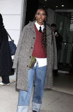 ALYAH CHANELLE SCOTT Arrives at Drew Barrymore Show in New York 12/04/2024