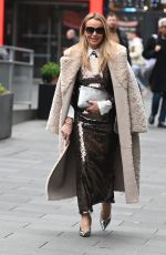 AMANDA HOLDEN Arrives at Global Radio in London 12/17/2024