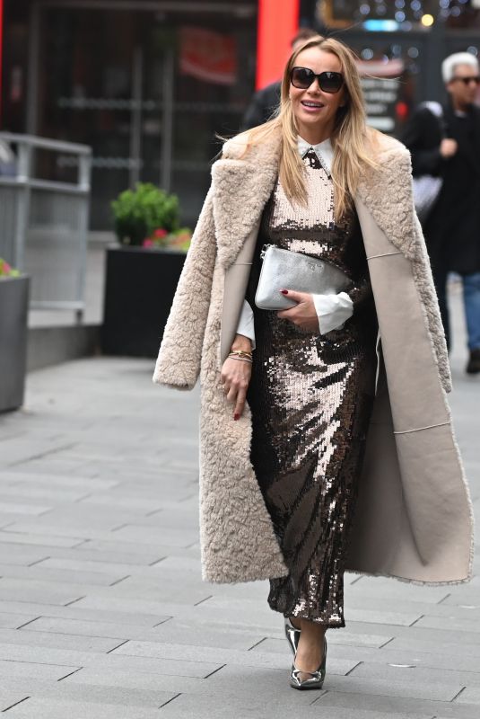 AMANDA HOLDEN Arrives at Global Radio in London 12/17/2024