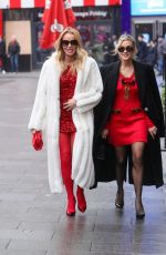 AMANDA HOLDEN, ASHLEY ROBERTS and LINDSEY RUSSELL Leaves Global Studios in London 12/12/2024