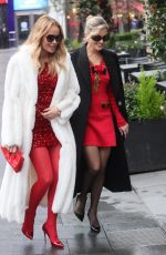 AMANDA HOLDEN, ASHLEY ROBERTS and LINDSEY RUSSELL Leaves Global Studios in London 12/12/2024