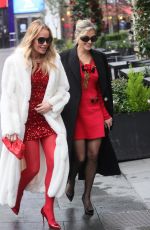 AMANDA HOLDEN, ASHLEY ROBERTS and LINDSEY RUSSELL Leaves Global Studios in London 12/12/2024