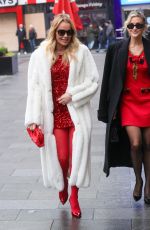 AMANDA HOLDEN, ASHLEY ROBERTS and LINDSEY RUSSELL Leaves Global Studios in London 12/12/2024