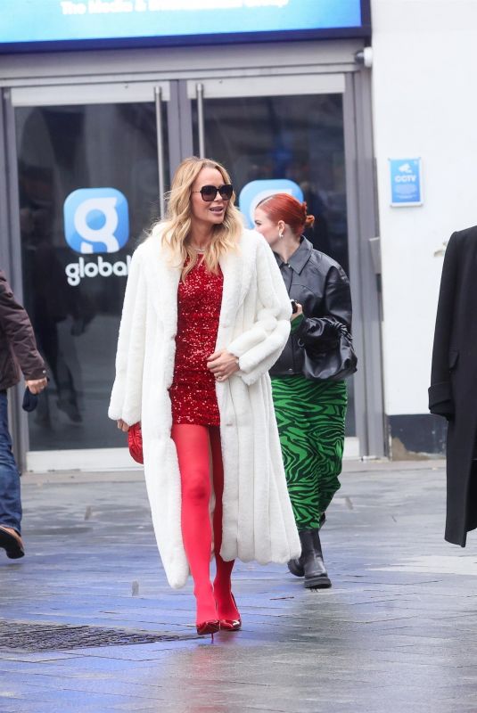 AMANDA HOLDEN, ASHLEY ROBERTS and LINDSEY RUSSELL Leaves Global Studios in London 12/12/2024