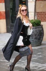 AMANDA HOLDEN Leaves Heart Radio Studio in London 12/18/2024