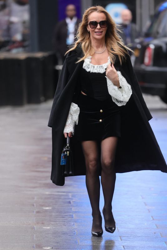 AMANDA HOLDEN Leaves Heart Radio Studio in London 12/18/2024