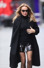 AMANDA HOLDEN Leaves Heart Radio Studios in London 12/10/2024