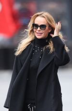 AMANDA HOLDEN Leaves Heart Radio Studios in London 12/10/2024