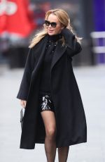 AMANDA HOLDEN Leaves Heart Radio Studios in London 12/10/2024