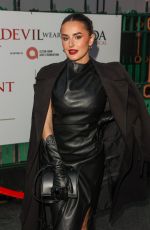 AMBER DAVIES Arrives at Opening Gala Night for The Devil Wears Prada at Dominion Theatre in London 12/01/2024