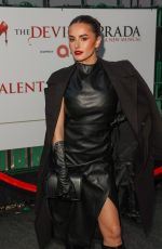 AMBER DAVIES Arrives at Opening Gala Night for The Devil Wears Prada at Dominion Theatre in London 12/01/2024