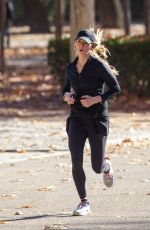 AMBER HEARD Out Jogging in Madrid 12//08/2024